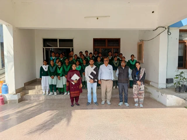 Today ,Bharat group of institutions held a session of OJT program for PMshri GSSS,Barna