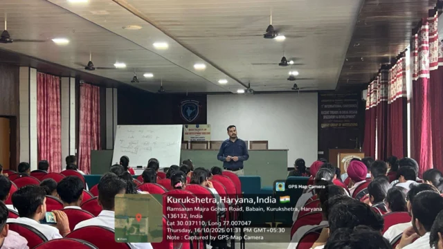 Bharat Group of Institutions Hosts Workshop on Personality Development and Communication Skills
First Day :-
On Thursday, October 16, 2025, the Bharat Group of Institutions (BGI) successfully organized a specialized workshop on personality development and communication skills. The program was held for students and was conducted by the Ability Enhancement Division of the III Cell, aiming to strengthen students' professional skill sets.
The workshop was inaugurated with a warm gesture of welcome by Dr. Lovkesh Bhatia, Principal of BIPDC, who presented a bouquet to the keynote expert, Mr. Deepak Sharma. 
Mr. Sharma, a distinguished soft skills trainer, led the session, which was highly interactive and featured a variety of engaging activities. He effectively explained the critical nuances of communication skills, providing students with practical applications to hone their abilities.
The event, a part of the BGI's ongoing commitment to the holistic development of its students, was efficiently coordinated by Dr. Monika Sharma, the In-charge of the III Cell. The seamless execution of the program was a testament to her effective leadership.
The program saw the esteemed presence of several high-profile guests and faculty members from the Bharat Group of Institutions, including:
Mr. Om Nath Saini, Chairman, BGI
Mr. Bharat Saini, Vice Chairman, BGI
Mr. Rubel Sharma, Director, BGI 
Dr. Lovkesh Bhatia, Principal, BIPDC
Dr. Anil Kumar, Principal, BCL 
Mr. Sandeep Saini, Coordinator, BIPDC
Other dedicated staff members from both the Law and Pharmacy departments also attended the program to show their support. 
The workshop received positive feedback from both students and management, reaffirming its success and its contribution to the students' overall growth. 
The BGI is proud to continue its tradition of nurturing students not only academically but also in essential soft skills crucial for their future careers.