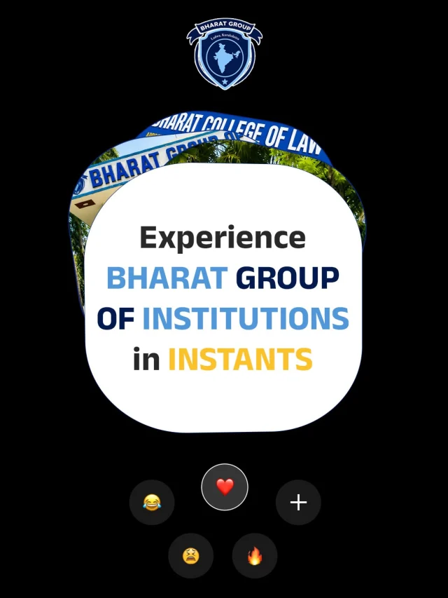 Experience the Bharat Group Difference! 
From modern infrastructure and practical learning to vibrant campus life and professional growth, every moment at Bharat Group of Institutions is designed to shape your future. 

Learn, grow, connect, and create memories that last a lifetime.

📍 Admissions Open for 2026-27
📞 Take the first step toward your dream career today!

👉 Visit our campus or contact us now to begin your journey with Bharat Group of Institutions.
.
.
.
.
.
.
#campuslife #education #collegelife #admissionopen #pharmacy