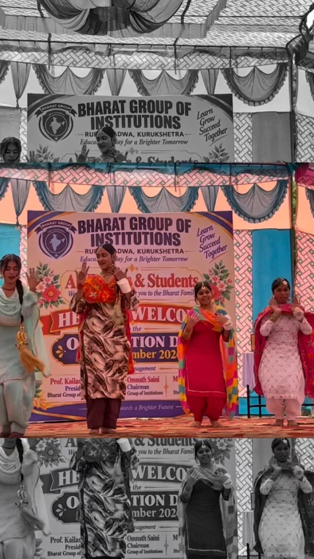 When Aagman hits the stage, the energy hits different! 
From killer moves to unstoppable vibes — our students turned the stage into a whole celebration! 
Aagman wasn’t just an event, it was a whole vibe! 
Watch the performances, feel the energy & cheer for our stars!

#BharatGroupOfInstitutions #Aagman2026 #Aagman #CollegeFest #DancePerformance StudentLife CollegeVibes CampusLife DanceVibes DanceReel CollegeMemories StudentTalent EventVibes BharatGroup BharatInstitutions GoodVibesOnly ReelsIndia TrendingReels InstaReels